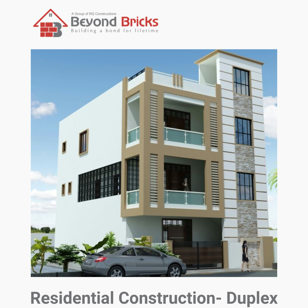 Residential Construction- Duplex Front view